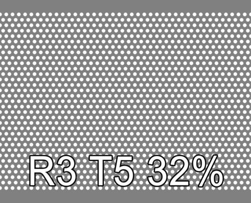 Reikälevy RST (AISI304) 1.5x1000x2000mm R3 T5 32%