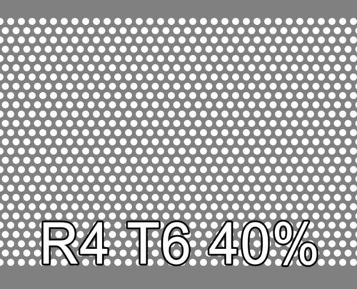 Reikälevy RST (AISI304) 2.0x1000x2000mm R4 T6 40%