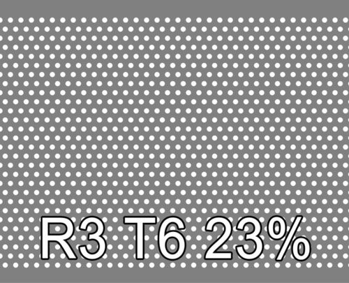 Reikälevy RST (AISI304) 2.0x1000x2000mm R3 T6 23%