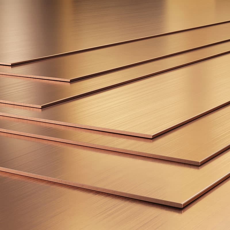 1 - Kupari- ja messinkilevyt Rakennuskupari kalvolla 1.0x1000x2000mm