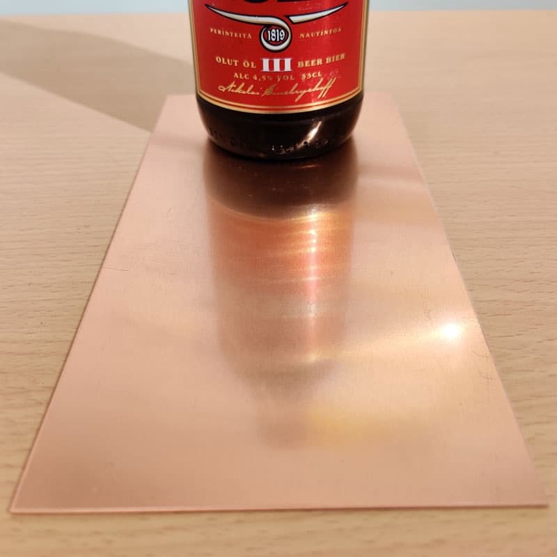 Kupari- ja messinkilevyt Happivapaa kupari 10x1000x2000mm