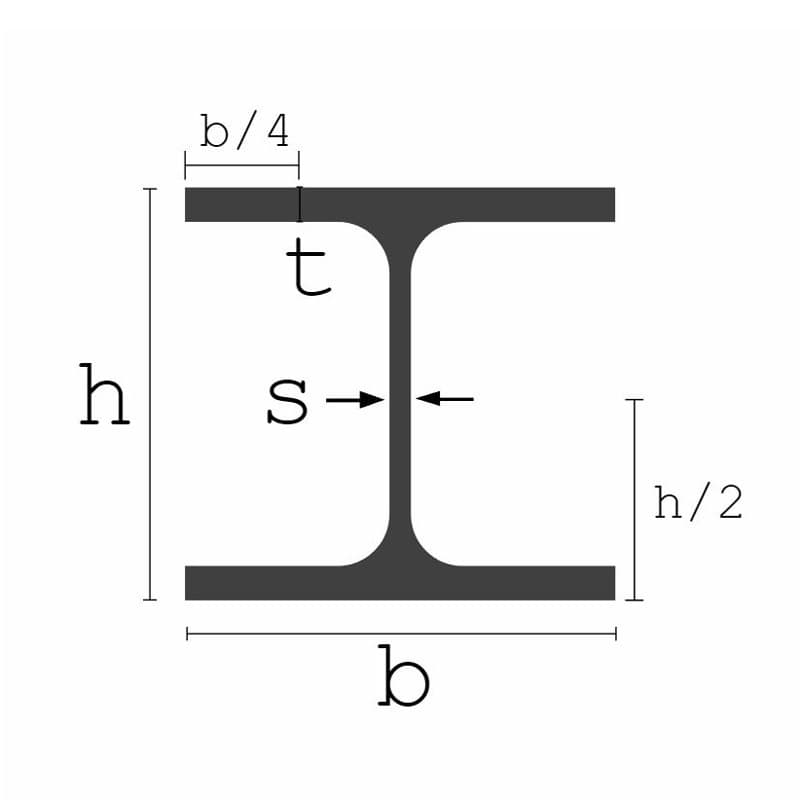 HEB palkit HEB Profiili RST 100x100x6x10mm 6000mm