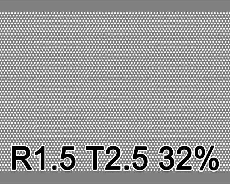 Reikälevyt RST 0.8x1000x2000mm R1.5 T2.5 32.4%