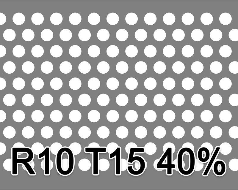 Reikälevyt RST 1.5x1000x2000mm R10 T15 40%