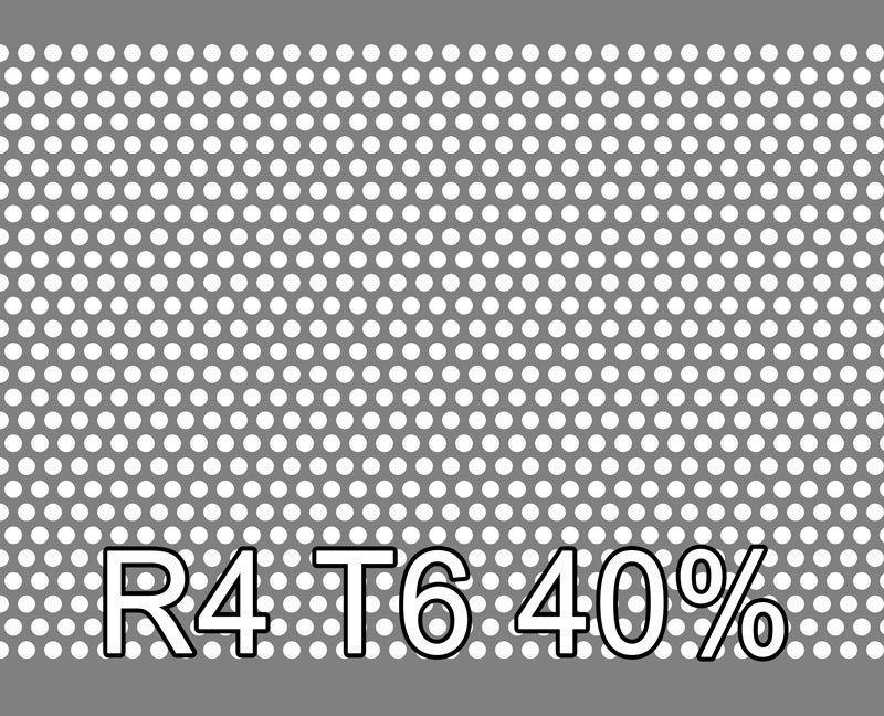 Reikälevyt RST 2x1000x2000mm R4 T6 40%