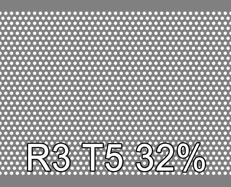 Reikälevyt Teräs 0.5x1000x2000mm R3 T5 32.4%