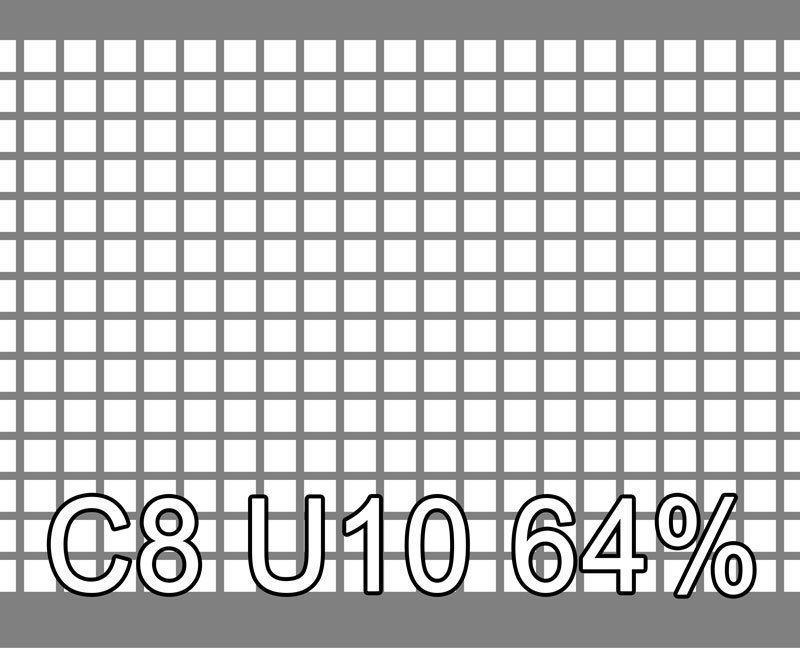 Reikälevyt RST 1x1000x2000mm C8 U10 64%