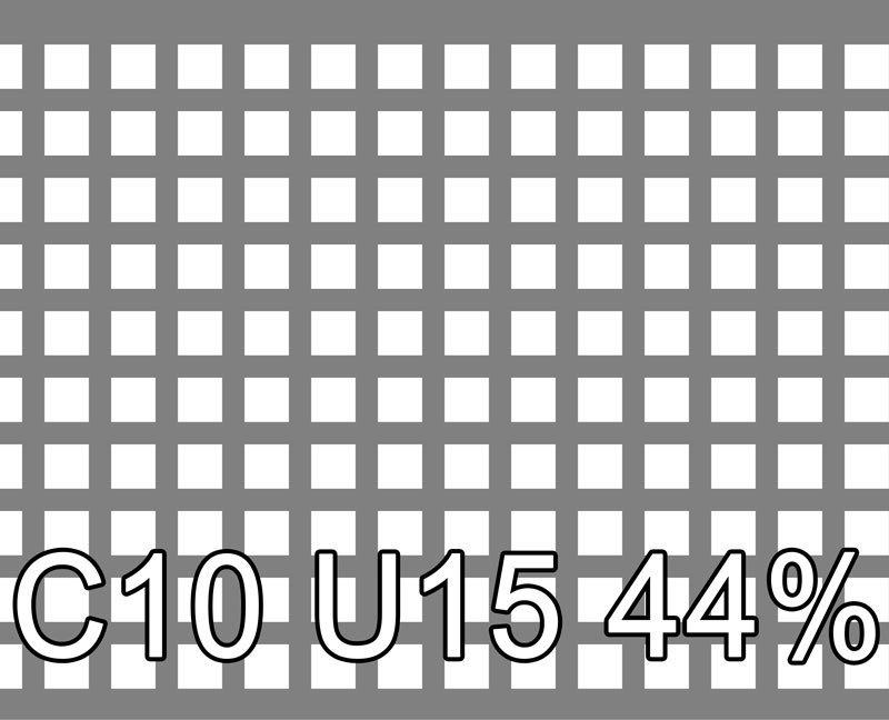 Reikälevyt RST 1x1000x2000mm C10 U15 44.4%