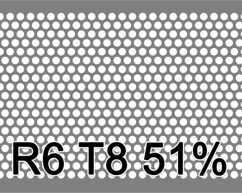 Reikälevyt RST 1x1000x2000mm R6 T8 51.02%