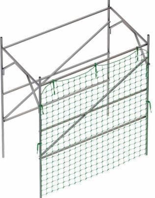 Kattoturva Väliaikainen Suojaverkko 2x10m silmä 100x100mm