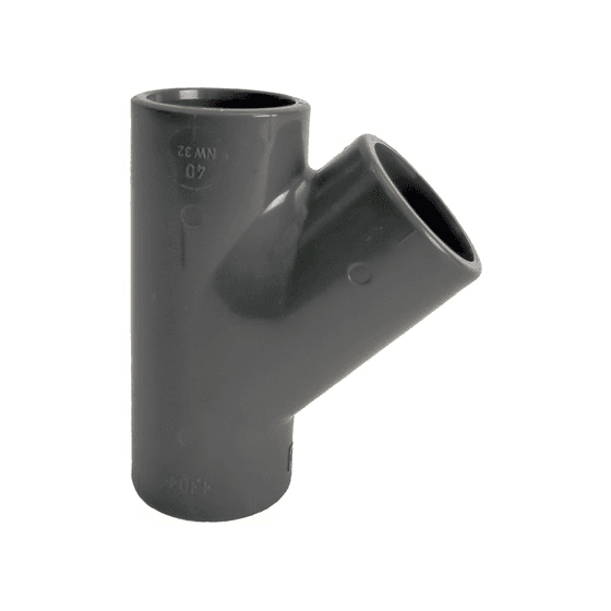 Putkenosat T-yhde 45° PVC-U 50mm