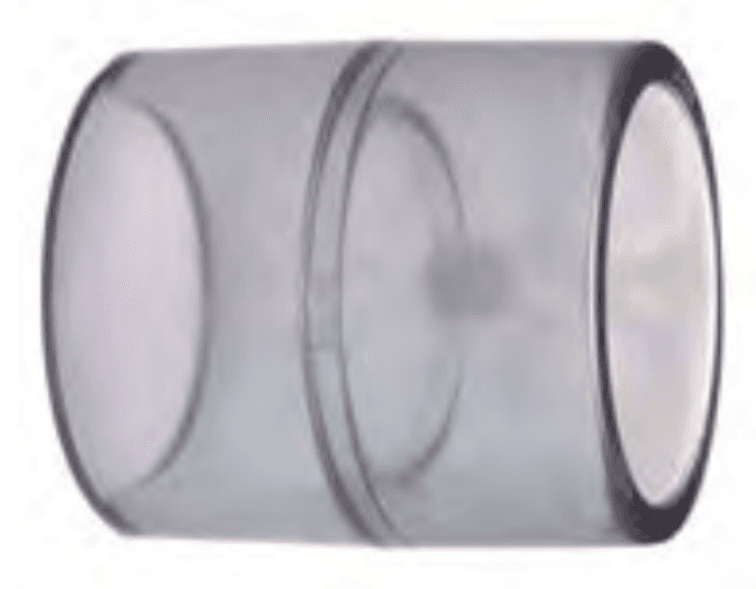 Putkenosat Jatkomuhvi yhtäsuuri PVC-U läpinäkyvä 40mm
