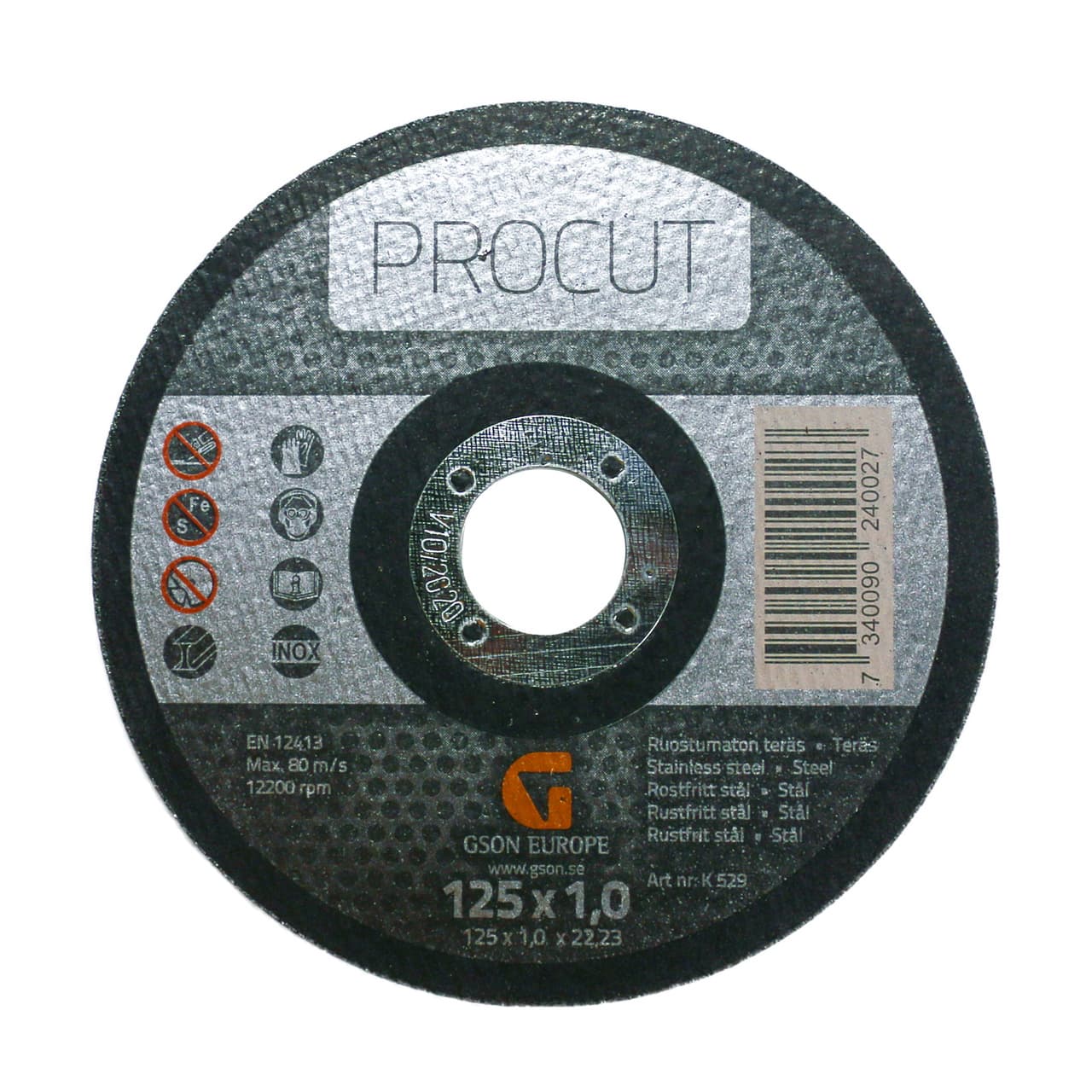 Työkalut Katkaisulaikka 125mm x 1.0mm x 22,23mm 400kpl (Toimitus veloituksetta)