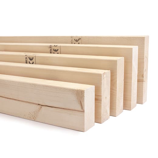 Laudat Sahattu mitallistettu Kuusi 48x173x4500 LUJUUS C24