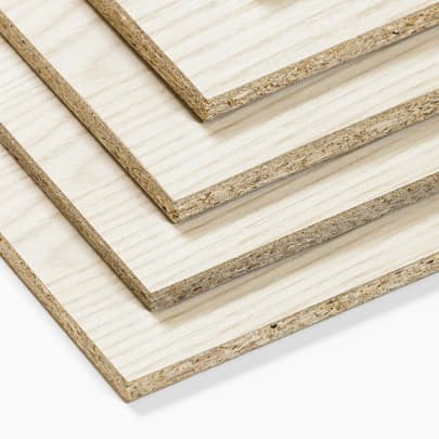 Puu ja kipsilevyt MEL 16x1830x2750 Valk sileä