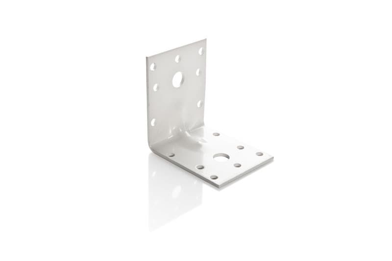 Kiinnittäminen Kulma vahvistettu Kuumasinkitty 70x70x55x2.5mm 100kpl