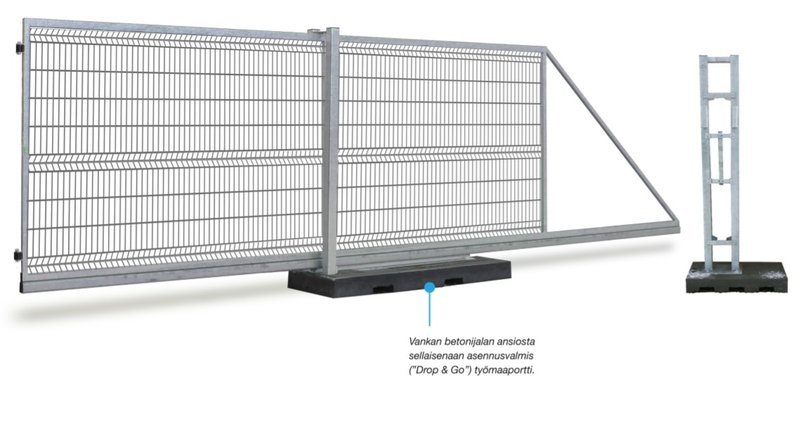 1 - Työmaa-aita portit