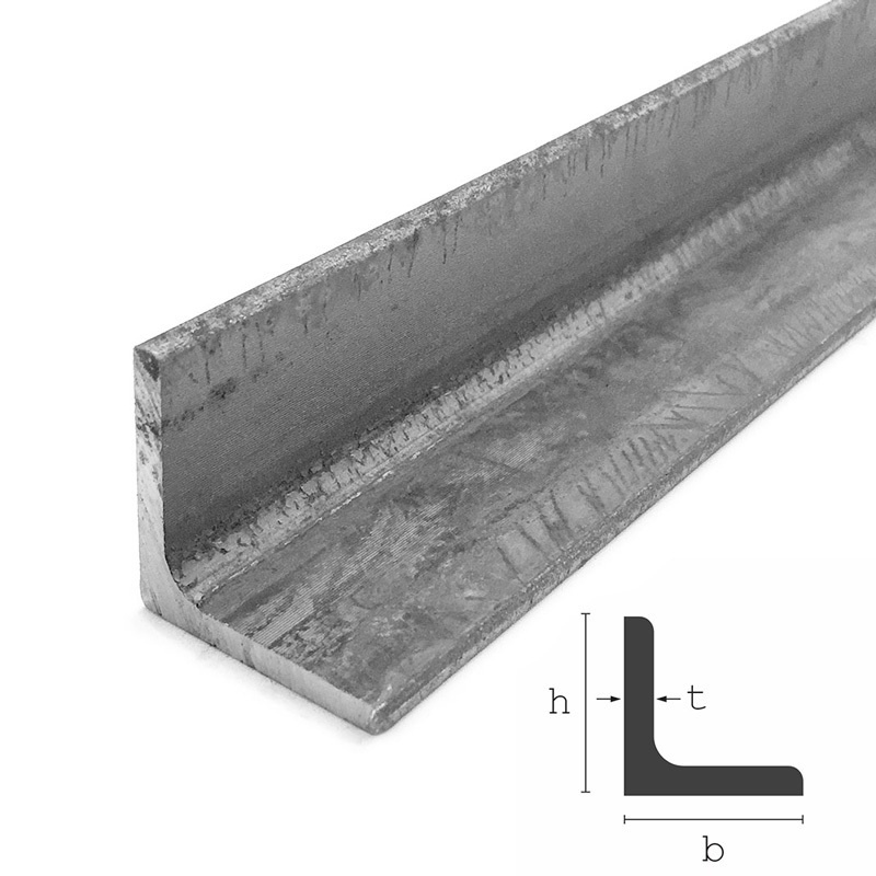 Kulmateräkset Teräs S235JR 20x20x3mm 6000mm