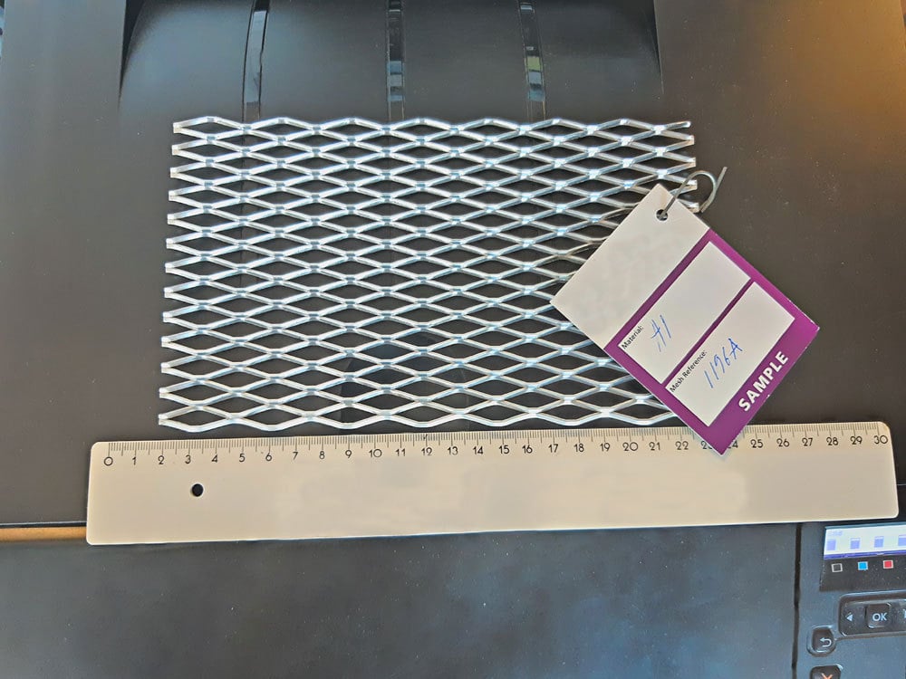 Alumiini verkkolevyt Alumiini 9.5x28.6 2500x1250mm avoin ala 58%