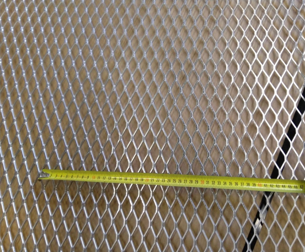 1 - Alumiini verkkolevyt Alumiini 22.9x50.8 2500x1250mm avoin ala 72%