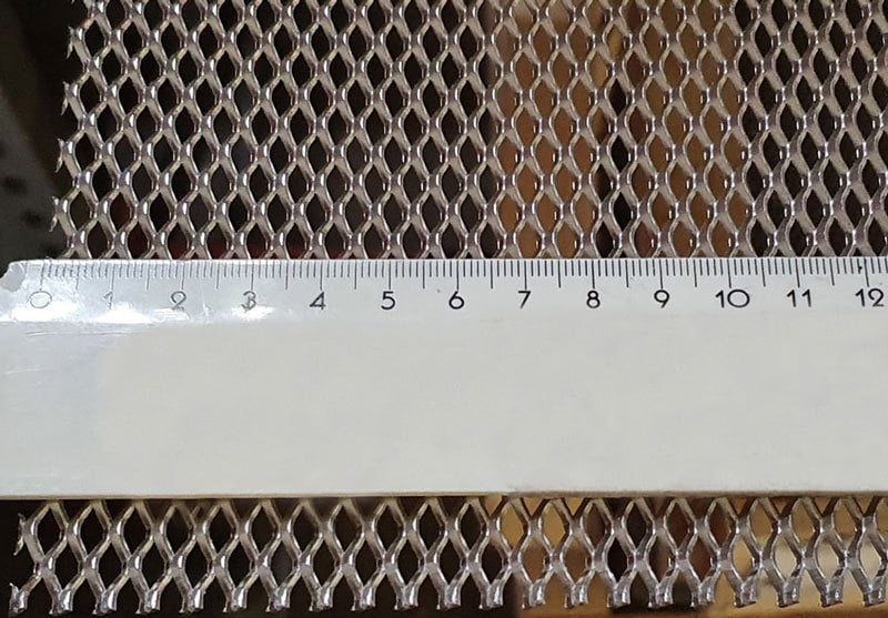 1 - Alumiini verkkolevyt Alumiini 5.4x10.2 1250x1250mm avoin ala 45%