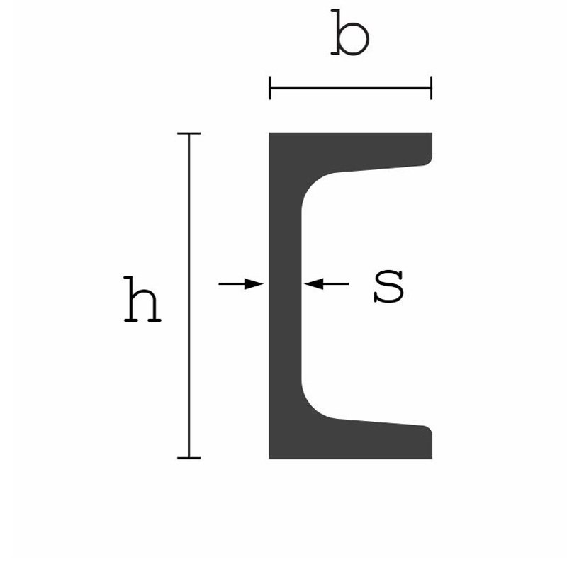 U-palkit U-palkki S235JR 40x35x5mm 6000mm