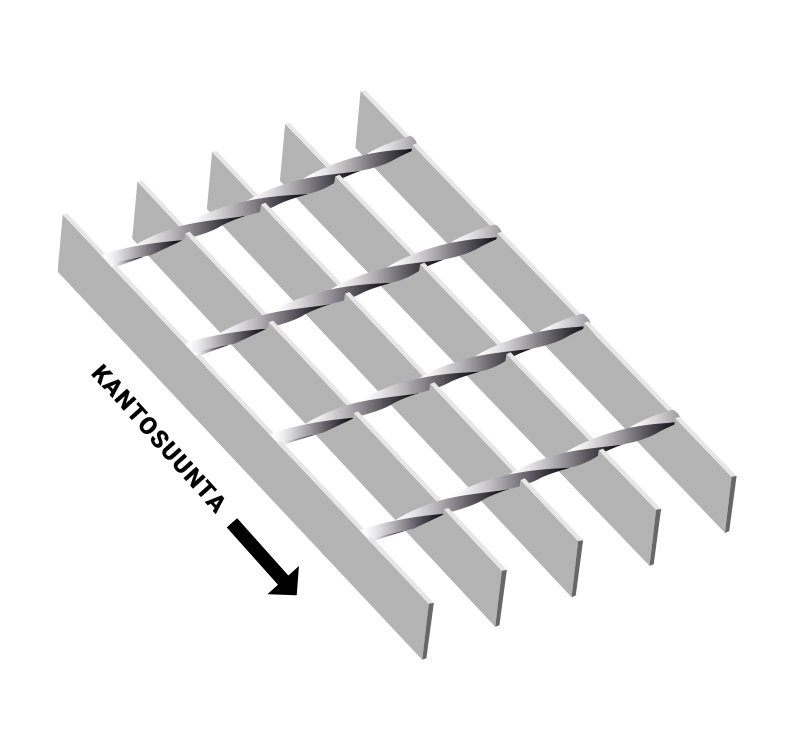 Ritilämatot ja tasoritilät Hoitotasoritilä kuumasinkitty SP 34x76 30x3 3050x1000mm