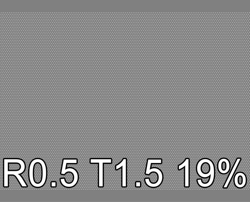 1 - Teräs reikälevyt Teräs 0.5x1000x2000mm R0.5 T1.5 10.0%