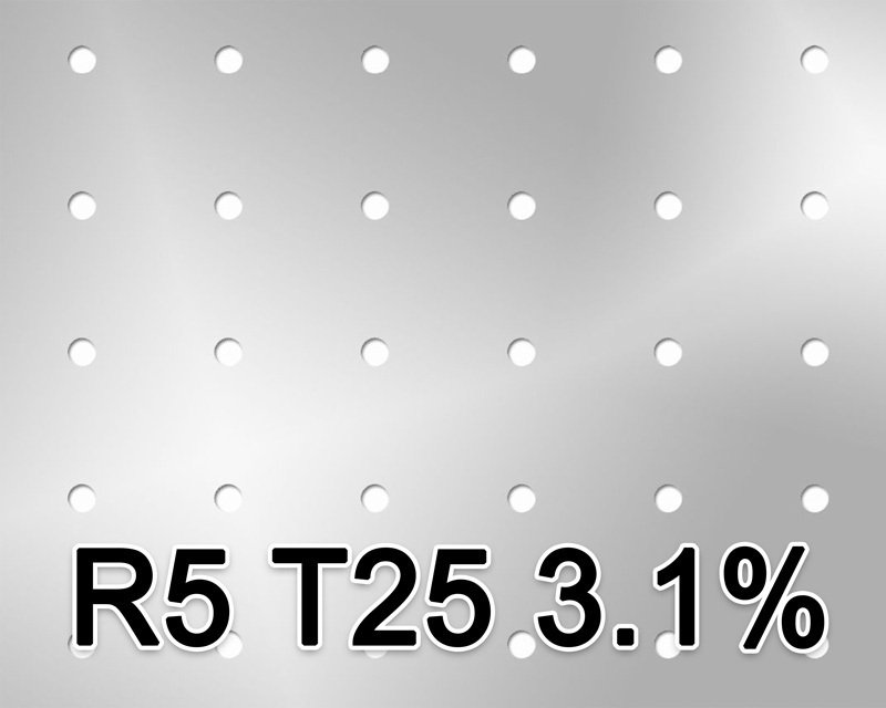 1 - Teräs reikälevyt Teräs 1x1000x2000mm R5 U25x25 4.0%