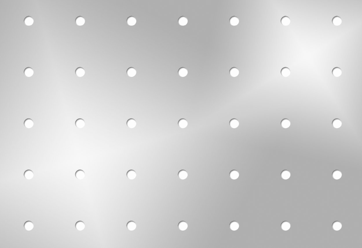 1 - Teräs reikälevyt Teräs 1.5x1000x2000mm R5 U25x25 4.0%