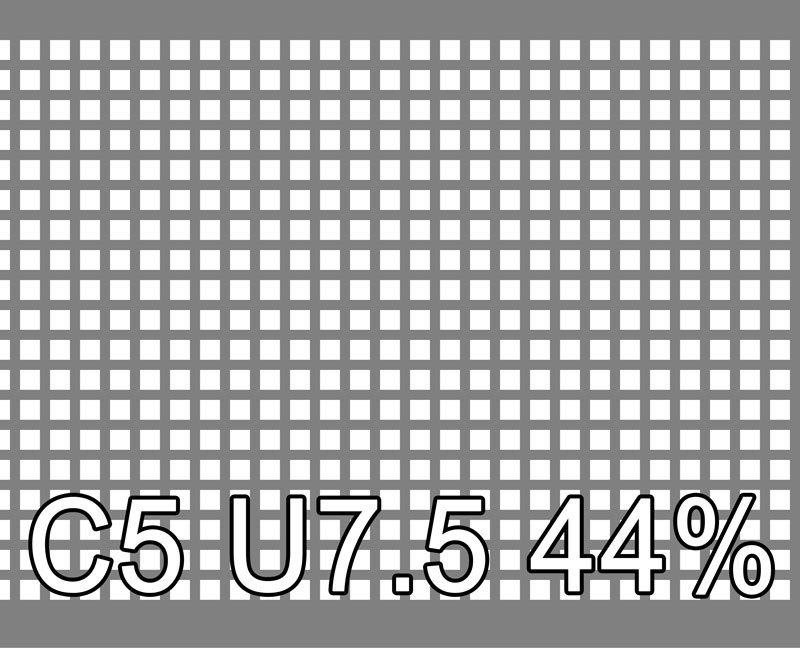 1 - Alumiini reikälevyt Alumiini 1.5x1000x2000mm C5 U7.5 44.4%
