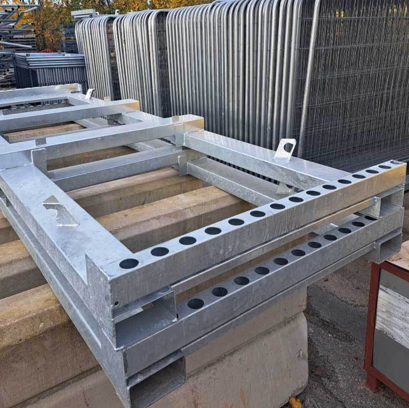 Työmaa-aidan tarvikkeet ja telineet Kuljetusteline Työmaa-aidoille TP 30