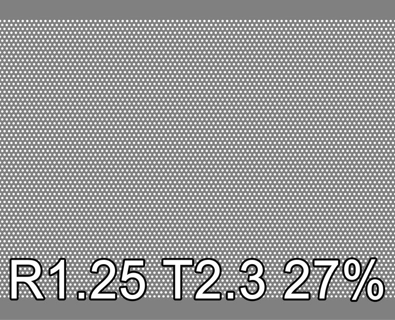 Teräs reikälevyt Teräs 0.75x1000x2000mm R1.25 T2.3 26.6%