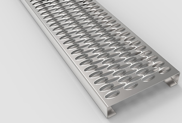 1 - Profiilitasoritilät Sinkitty 360x50x6020mm Anti-slip