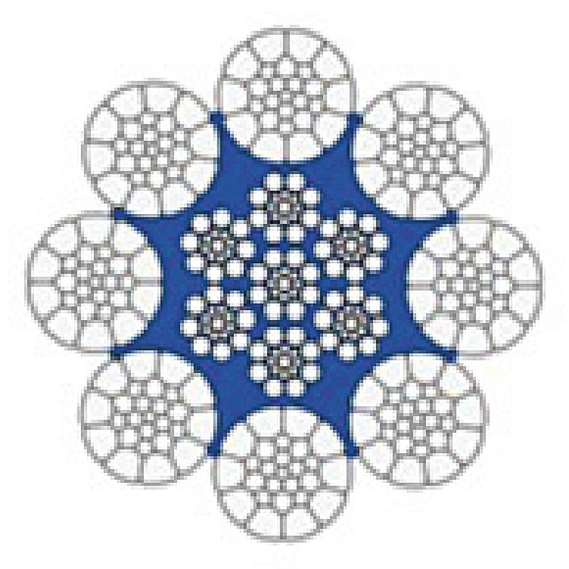 1 - Teräs ja kuituköydet Teräsköysi teräs 9mm - 8x19IWRC 2160N/mm2 LHOL