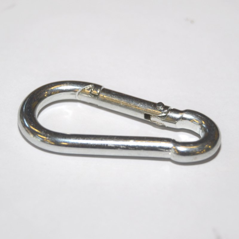 1 - Tarvikkeet Karbiinihaka sinkitty 10x100mm