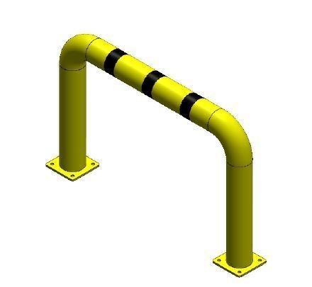 Turvakaiteet Turvakaide törmäyssuoja 101x650x1000mm