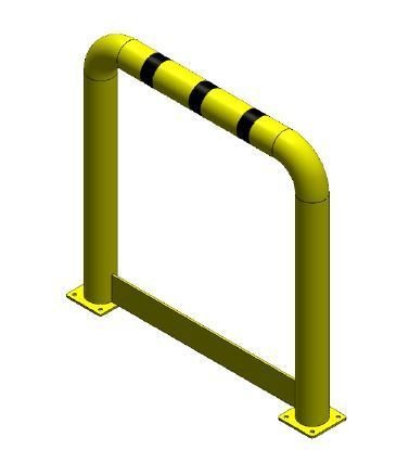 Turvakaiteet Turvakaide törmäyssuoja potkulistalla 101x1000x1000mm