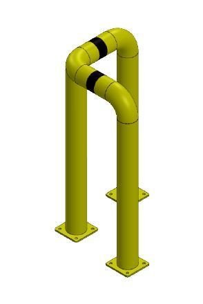 1 - Turvakaiteet Turvakaide törmäyssuoja 101x400x400mm