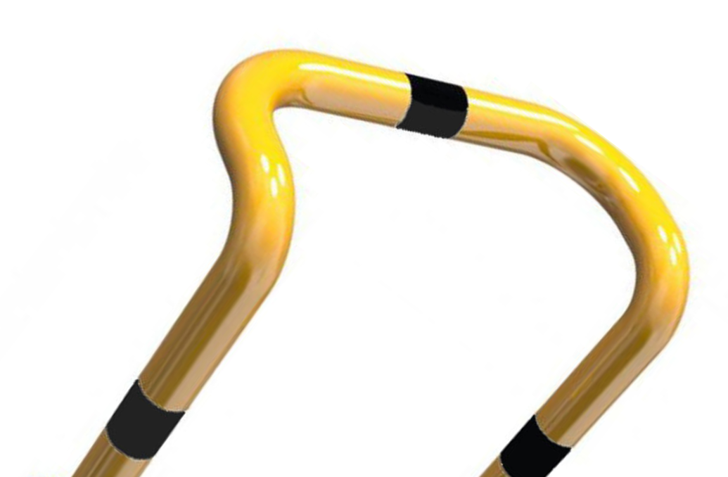 1 - Törmäyssuojat Törmäyssuoja 76x750x450x1150mm (Maahan valettava)