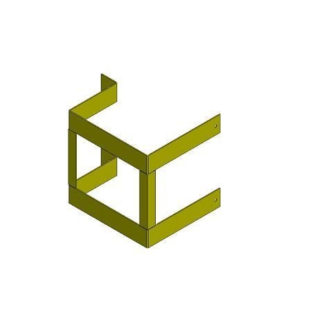 Törmäyssuojat Törmäyssuoja Sinkitty + maalattu 5x300x500x485mm