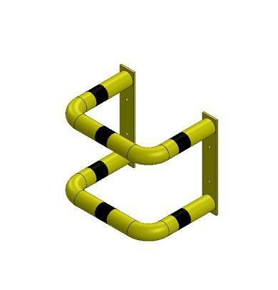 Törmäyssuojat Törmäyssuoja Sinkitty + maalattu 76.1x2.9 420x575x475mm