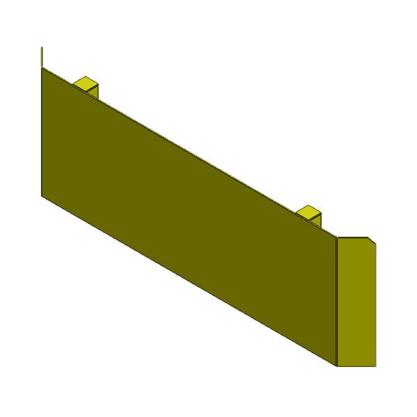 Törmäyssuojat Törmäyssuoja Sinkitty + maalattu 1200x400x4mm