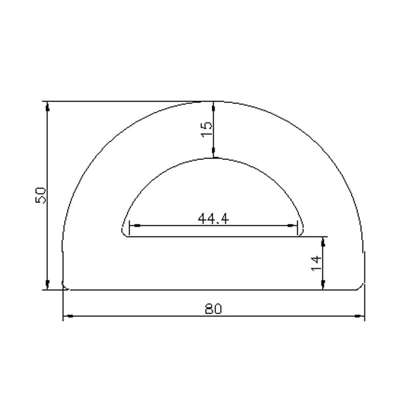 Lastauslaiturin puskurit Lastauslaiturin puskuri pieni EPDM 2600mm
