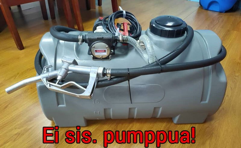 Säiliöt ja tankkausasemat Säiliö dieselin kuljetukseen 900x500x450mm 100l