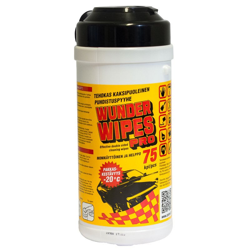 1 - Ajoneuvojen Pesu & ylläpito Wunder Wipes PRO (-20°C)