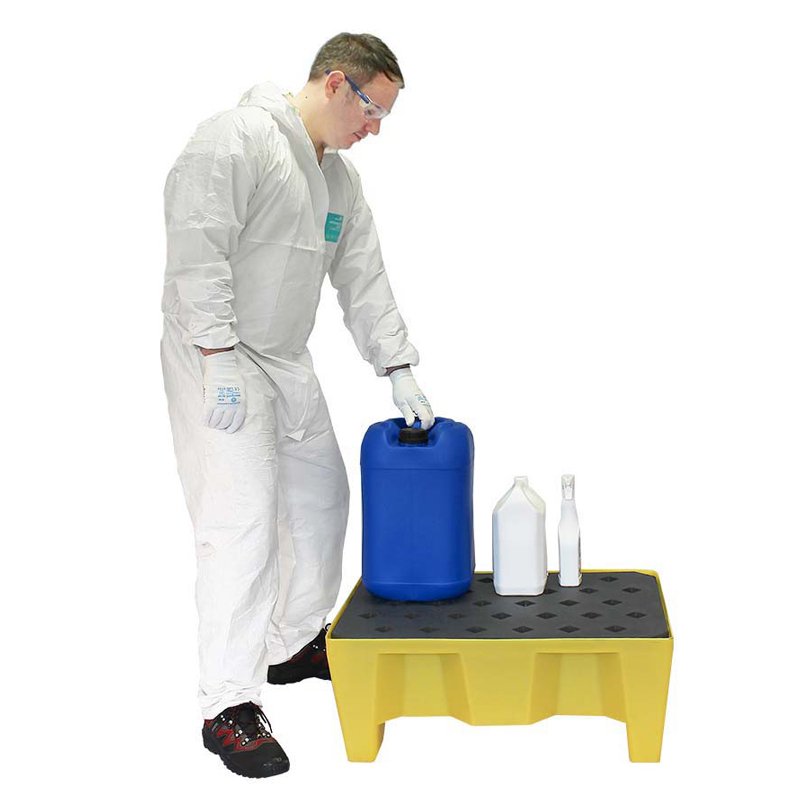 Imeytysrouheet Tukeva tippakaukalo kannella PE 1195x795x185mm 104l 6kpl