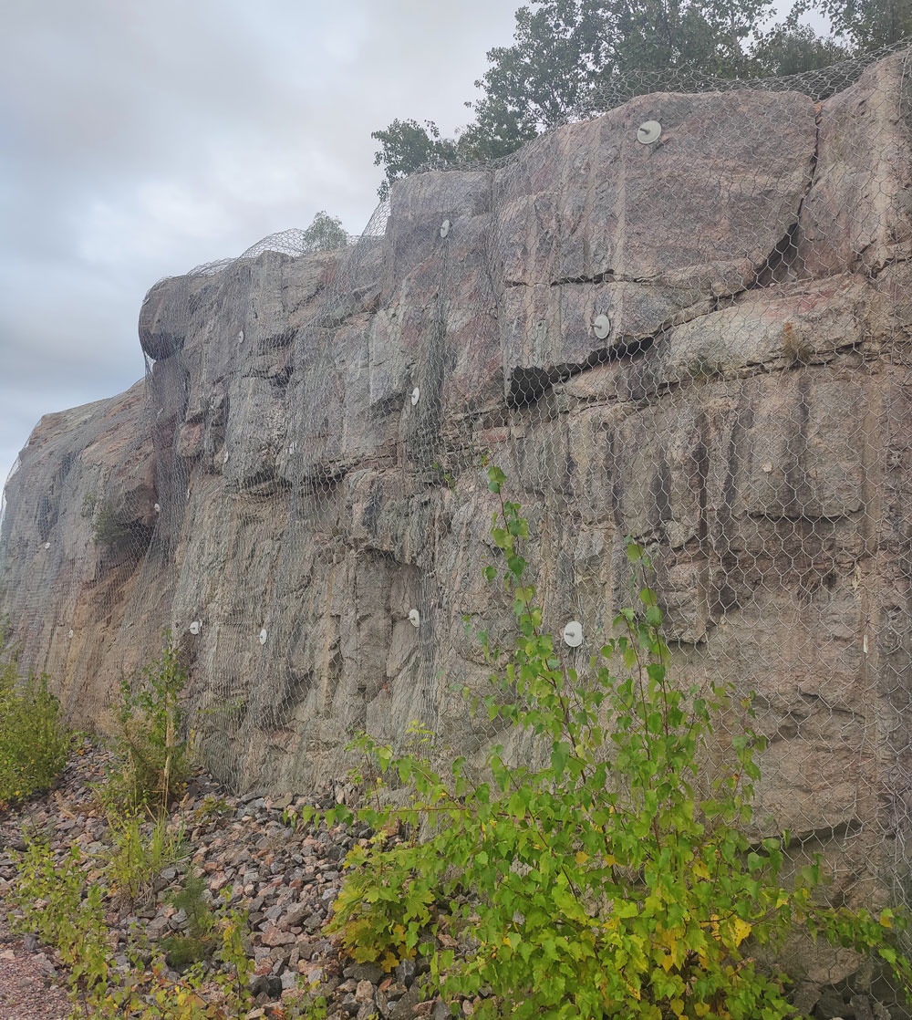 Kallioverkot Kallioverkko Zn+Al 80x100x2.7mm 3x25m