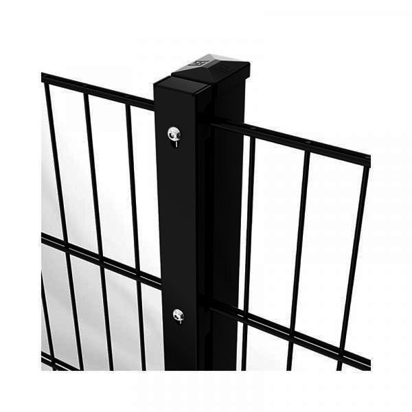 Kolmilanka-aita setit 2DS 2430mm RAL9005 Musta