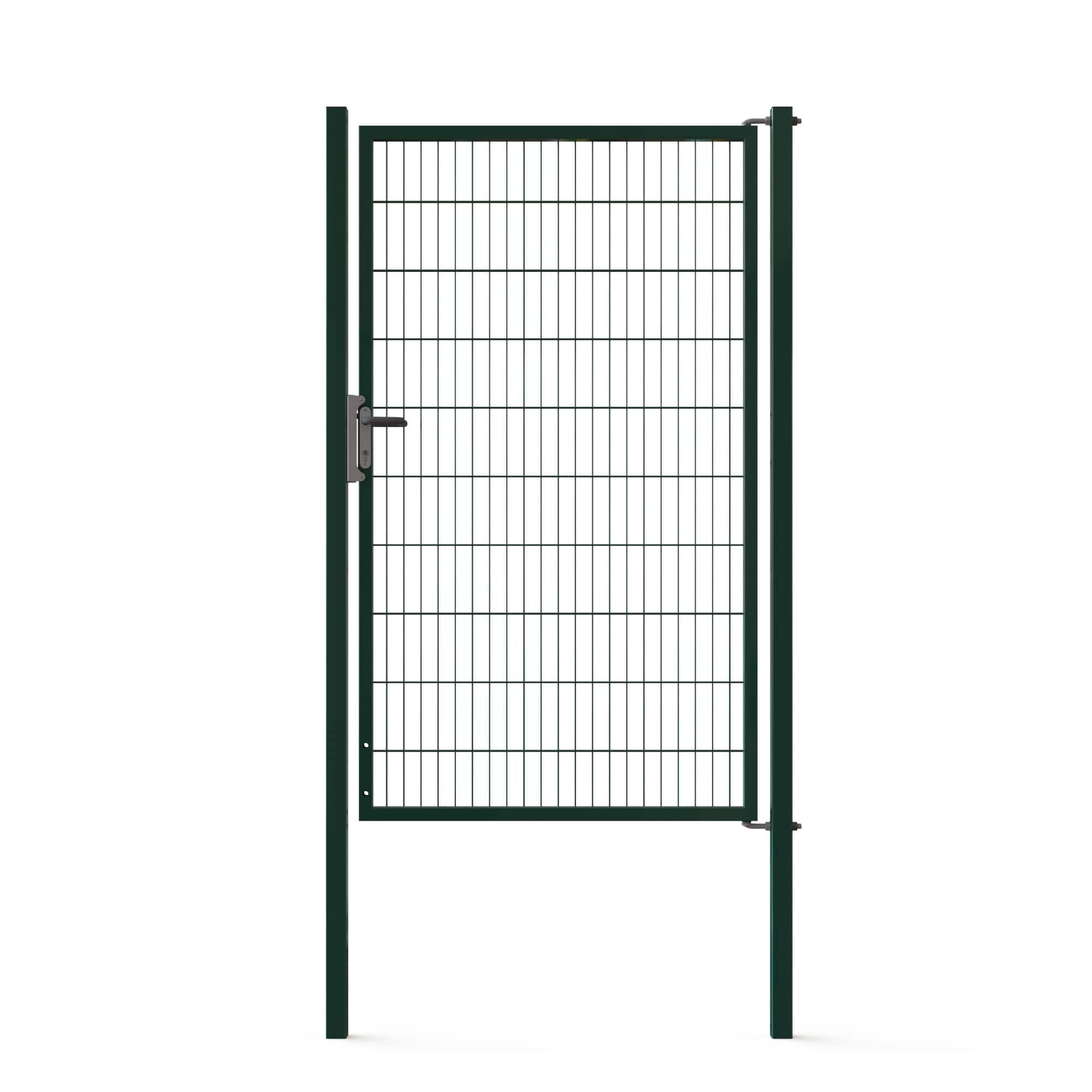 1 - Kolmilanka-aita portit Käyntiportti Gardia 1-lehtinen 2000x1250mm Vihreä RAL 6005